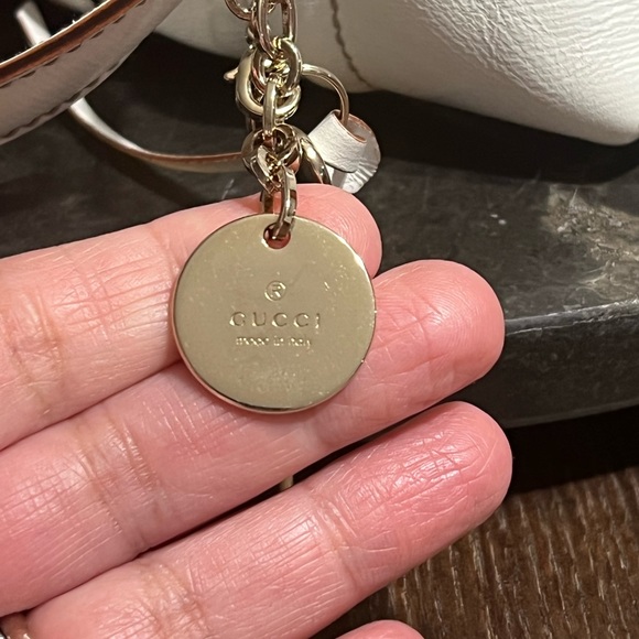 Gucci Bowling Bag - White with Red & Navy Interior. - Picture 13 of 15